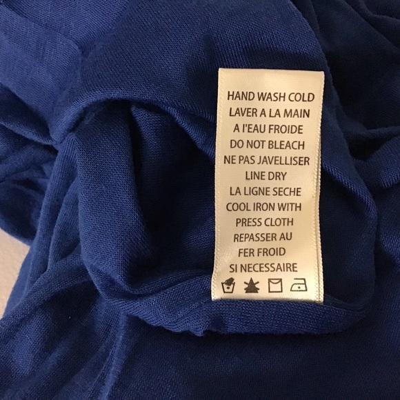 Max Studio Cobalt Blue Gauzy tiered Sleeveless Dress w/Tie Front Small NWT - Picture 13 of 14